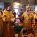 В Казанском храме города Медыни прошло архиерейское богослужение