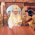 В селе Корокино Дзержинского района прошло освящения храма-подворья Крестовоздвиженского монастыря г. Калуги