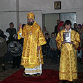 Епископ Людиновский Никита совершил Божественную литургию в Успенском храме села Волковское Тарусского района