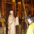 Всенощное бдение накануне воскресного дня митрополит Климент совершил в Троицком кафедральном соборе