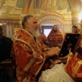 Архиерейское богослужение прошло в Свято-Преображенском монастыре на Угре