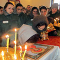 В день памяти св. вмч. Анастасии Узорешительницы в калужской женской исправительной колонии прошёл праздничный молебен
