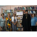 В Медынской районной библиотеке состоялась встреча сотрудников и читателей библиотеки со священником