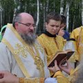 Епископ Людиновский Никита совершил литургию в храме Крестителя Господня Иоанна села Черный Поток