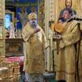 Епископ Людиновский Никита совершил литургию в Покровском храме села Недельное