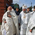 Епископ Людиновский Никита совершил Божественную литургию в храме Нерукотворного Спаса города Кондрово