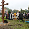 Освящение Поклонного Креста в поселке Бетлица