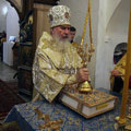 Митрополит Климент совершил богослужение в Георгиевском храме Свято-Успенского женского Гремячева монастыря
