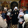Митрополит Климент совершил воскресное богослужение в Богородично-Рождественской Барятинской пустыни