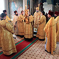 Епископ Козельский и Людиновский Никита совершил Божественную литургию в Благовещенском храме Козельска