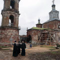 Управляющий Калужской епархией посетил Шаровкин монастырь села Ильинское Перемышльского района