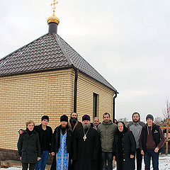 Епископ Никита освятил часовню Амвросия Оптинского в Нижних Прысках