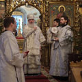 В Рождественский сочельник митрополит Климент совершил богослужение в Свято-Георгиевском соборе Калуги