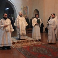 В Рождественский сочельник епископ Людиновский Никита совершил Литургию в Успенском соборе Козельска