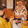 В Никольском храме Калуги воскресную литургию возглавил высокопреосвященнейший митрополит Климент