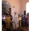 Воскресную литургию митрополит Климент совершил в Сергиевском храме в пос. Мстихино