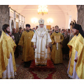 Митрополит Климент совершил воскресную Литургию в Мещовском Благовещенском храме