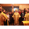 Митрополит Климент совершил воскресное всенощное бдение в пос. Лесном Мещовского района