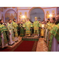 Архиерейское богослужение в день престольного праздника прошло в Александро-Невском соборе г. Кирова