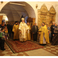 Митрополит Климент совершил воскресную Литургию в Борисоглебском храме города Боровска