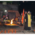 Благочинный Медынского района принял участие в мемориальной акции «Свеча Памяти»