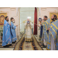 Архиерейское богослужение в день престольного праздника в Казанском храме Малоярославца