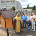 Православная уличная библиотека открылась возле храма в честь Тихвинской иконы Божией Матери г. Жуков 