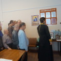 Благочинный Медынского района совершил водосвятный молебен для сотрудников и проживающих в интернатах г. Медыни