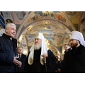 Святейший Патриарх Кирилл и С.С. Собянин посетили Патриаршее Черниговское подворье г. Москвы
