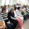 Священник в «День матери» посетил праздник в женской консультации №1 города Калуги