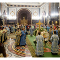 Духовенство Калужской митрополии приняло участие в торжественном Патриаршем богослужении в Храме Христа Спасителя