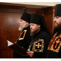 Предстоятель Русской Церкви возглавил чин наречение архимандрита Серафима (Савостьянова)