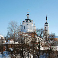 Архиерейское богослужение в Свято-Никольском Черноостровском монастыре города Малоярославца 