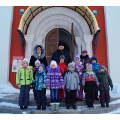 Настоятель Георгиевского храма в д. Романово провел беседу с детьми