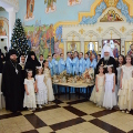В праздник Обрезание Господне митрополит Климент совершил Литургию в Свято-Никольском Черноостровском монастыре