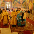 Архиерейское богослужение в Свято-Троицком кафедральном соборе города Калуги