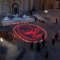 9 января у стен Никитского храма более 600 зажженных свечей будут выложены в форме внутриутробного младенца
