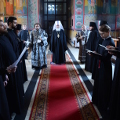 В первый день Великого поста, митрополит Климент молился за богослужением в Свято-Троицком кафедральном соборе Калуги
