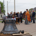 Благочинный Медынского района совершил чин освящения колокола для Покровского храма