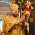 В праздник Светлого Христова Воскресения епископ Серафим возглавил Пасхальное богослужение в Никольском 