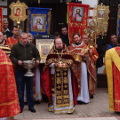 В день памяти великомученика Никиты в Никитском храме г.Калуги прошли праздничные Богослужения