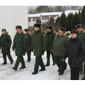 Встреча военнослужащих со священником в стенах Пафнутьев-Боровского монастыря