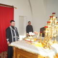 Благочинный VIII-го округа совершил Литургию Преждеосвященных Даров в Георгиевском храме с. Егорье