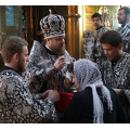 Епископ Серафим совершил Литургию Преждеосвященных Даров в Никольском храме г. Калуги