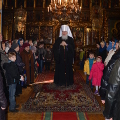 Глава Калужской митрополии совершил воскресную Литургию в Свято-Георгиевском соборе