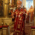 В праздник Пасхи епископ Тарусский Серафим возглавил торжественное богослужение в Никольском храме