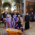Епископ Серафим совершил Божественную литургию в Никольском храме гор. Калуги