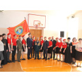 Вручение знамени юнармейскому отряду "Каскад" Православной гимназии в г. Калуге