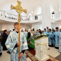 Святейший Патриарх Кирилл освятил Георгиевский храм в г. Ярцеве Смоленской области