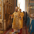 Епископ Серафим совершил Божественную литургию в Ильинском храме с. Рыченки
